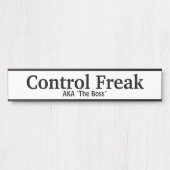 Plaque de nom de patron drôle (Devant)