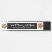 Plaque de nom de porte de bureau Fleurs de printem (Devant)