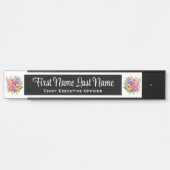 Plaque de nom de porte de bureau Fleurs de printem (Devant)