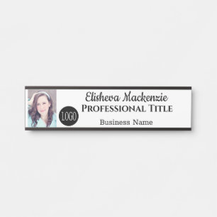 Plaque de nom de porte de bureau Logo Photo Image