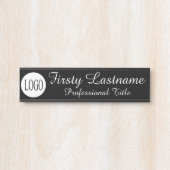 Plaque de nom de porte de bureau professionnel élé (Devant)
