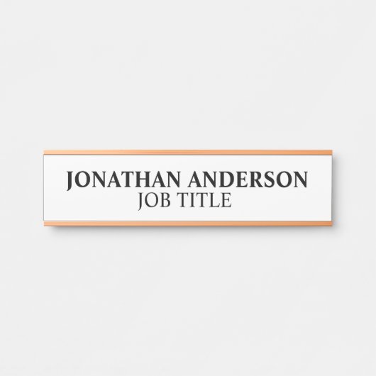 Plaque de nom de porte de bureau professionnel mod (Devant)