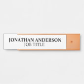 Plaque de nom de porte de bureau professionnel mod (Devant)