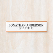 Plaque de nom de porte de bureau professionnel mod (Devant)