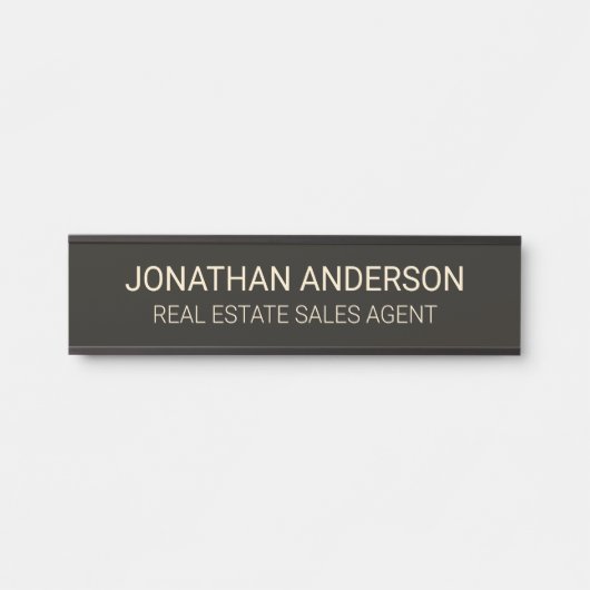 Plaque de nom de porte de bureau professionnel mod (Devant)