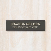 Plaque de nom de porte de bureau professionnel mod (Devant)