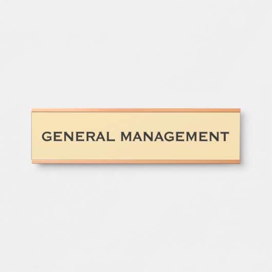 Plaque de nom de porte de bureau professionnel mod (Devant)