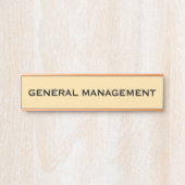 Plaque de nom de porte de bureau professionnel mod (Devant)