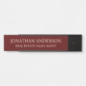 Plaque de nom de porte de bureau professionnel mod (Devant)