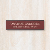 Plaque de nom de porte de bureau professionnel mod (Devant)