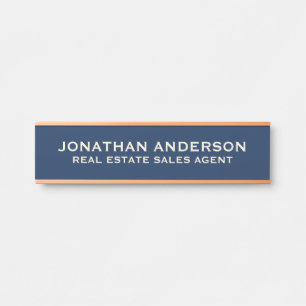 Plaque de nom de porte de bureau professionnel mod