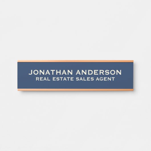 Plaque de nom de porte de bureau professionnel mod (Devant)