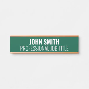 Plaque de nom de porte de bureau professionnel mod