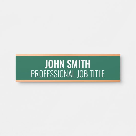 Plaque de nom de porte de bureau professionnel mod (Devant)