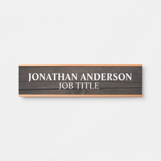 Plaque de nom de porte de bureau professionnel mod (Devant)