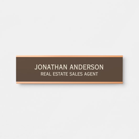 Plaque de nom de porte de bureau professionnel mod (Devant)