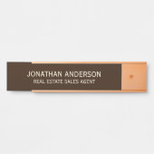 Plaque de nom de porte de bureau professionnel mod (Devant)