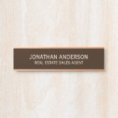 Plaque de nom de porte de bureau professionnel mod (Devant)