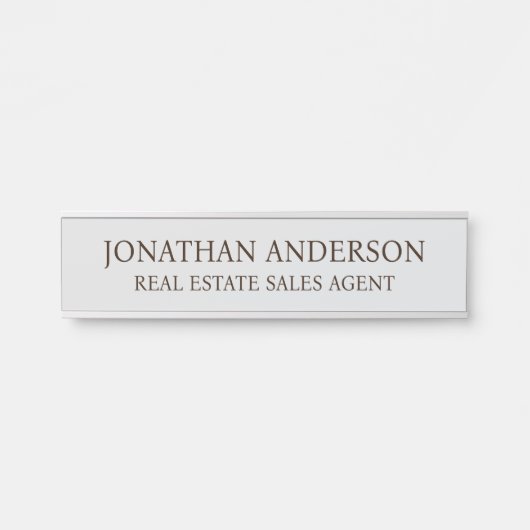 Plaque de nom de porte de bureau professionnel mod (Devant)
