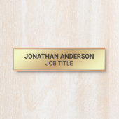 Plaque de nom de porte de bureau professionnel mod (Devant)