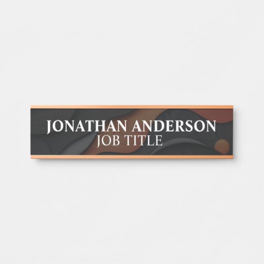 Plaque de nom de porte de bureau professionnel mod (Devant)