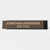 Plaque de nom de porte de bureau professionnel mod (Devant)