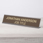 Plaque de nom de porte de bureau professionnel mod (Devant)