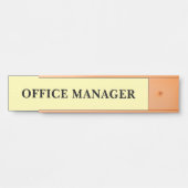 Plaque de nom de porte de bureau professionnel mod (Devant)