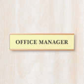 Plaque de nom de porte de bureau professionnel mod (Devant)