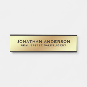 Plaque de nom de porte de bureau professionnel mod