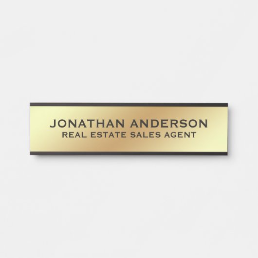 Plaque de nom de porte de bureau professionnel mod (Devant)