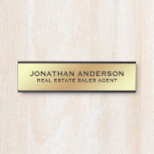 Plaque de nom de porte de bureau professionnel mod (Devant)