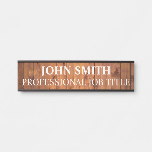 Plaque de nom de porte de bureau professionnel mod (Devant)