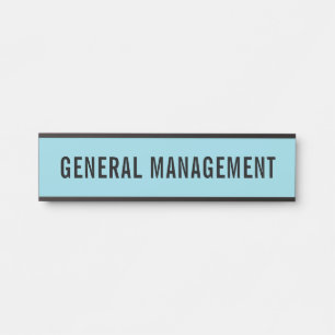 Plaque de nom de porte de bureau professionnel mod
