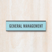 Plaque de nom de porte de bureau professionnel mod (Devant)