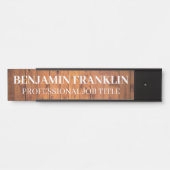 Plaque de nom de porte de bureau professionnel mod (Devant)