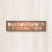 Plaque de nom de porte de bureau professionnel mod (Devant)