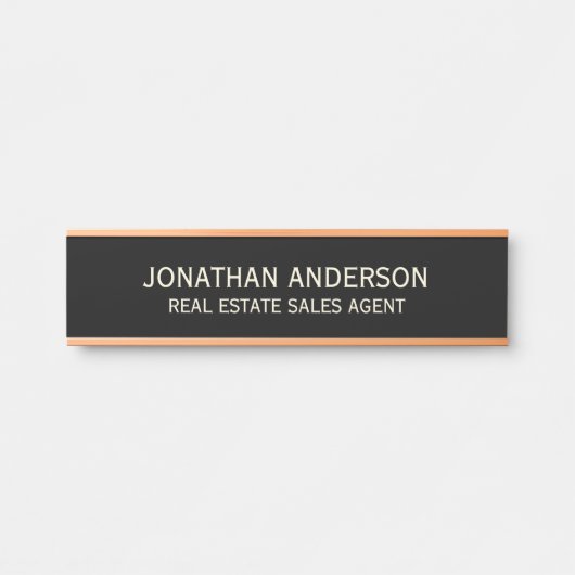 Plaque de nom de porte de bureau professionnel mod (Devant)