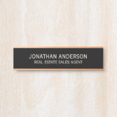 Plaque de nom de porte de bureau professionnel mod (Devant)