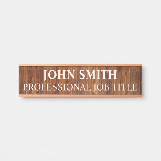 Plaque de nom de porte de bureau professionnel mod (Devant)