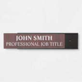 Plaque de nom de porte de bureau professionnel mod (Devant)