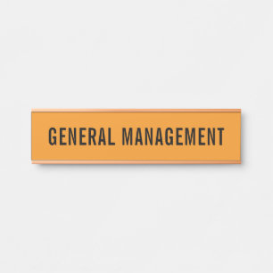Plaque de nom de porte de bureau professionnel mod
