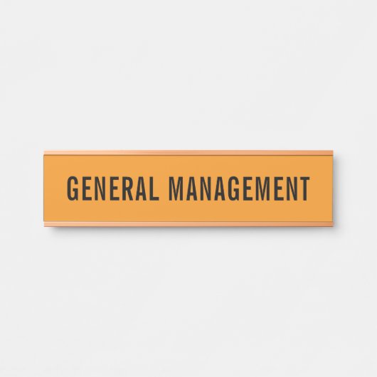 Plaque de nom de porte de bureau professionnel mod (Devant)