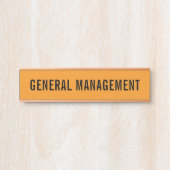 Plaque de nom de porte de bureau professionnel mod (Devant)
