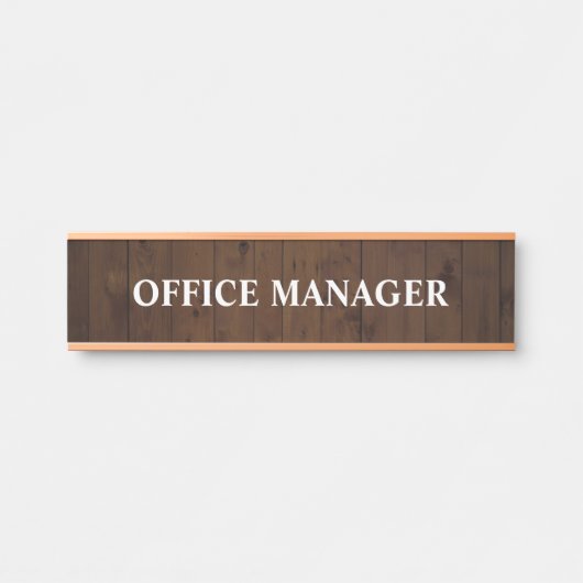 Plaque de nom de porte de bureau professionnel mod (Devant)