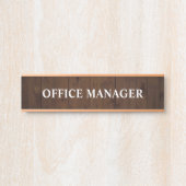 Plaque de nom de porte de bureau professionnel mod (Devant)
