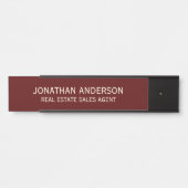 Plaque de nom de porte de bureau professionnel mod (Devant)