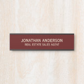 Plaque de nom de porte de bureau professionnel mod (Devant)