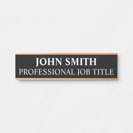Plaque de nom de porte de bureau professionnel mod (Devant)