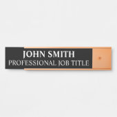 Plaque de nom de porte de bureau professionnel mod (Devant)